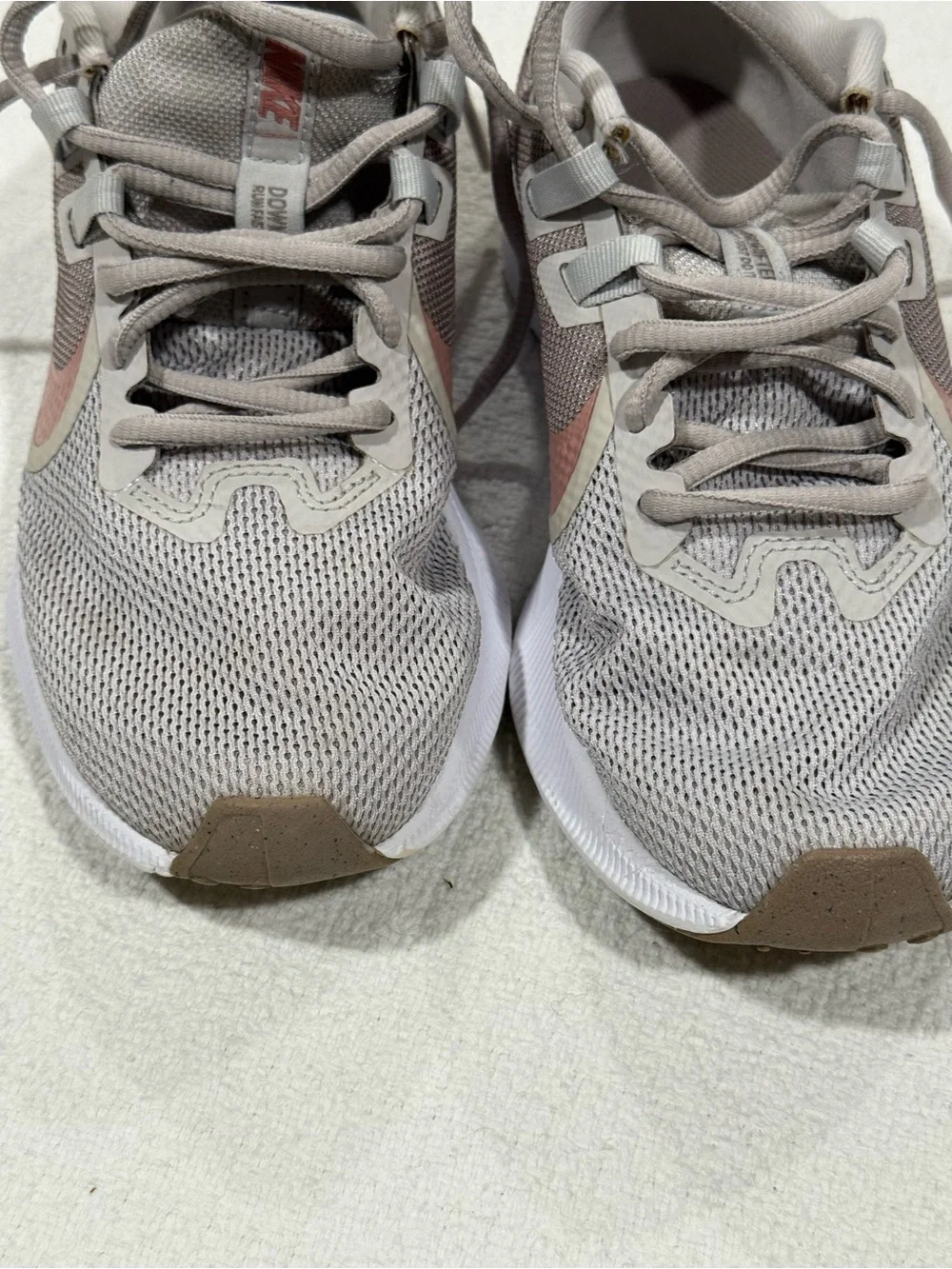 Nike Women’s Mesh Trainer - Light Gray with Pink and Brown Accents